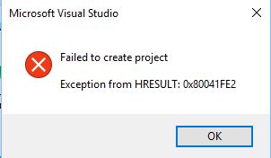 VS project fail